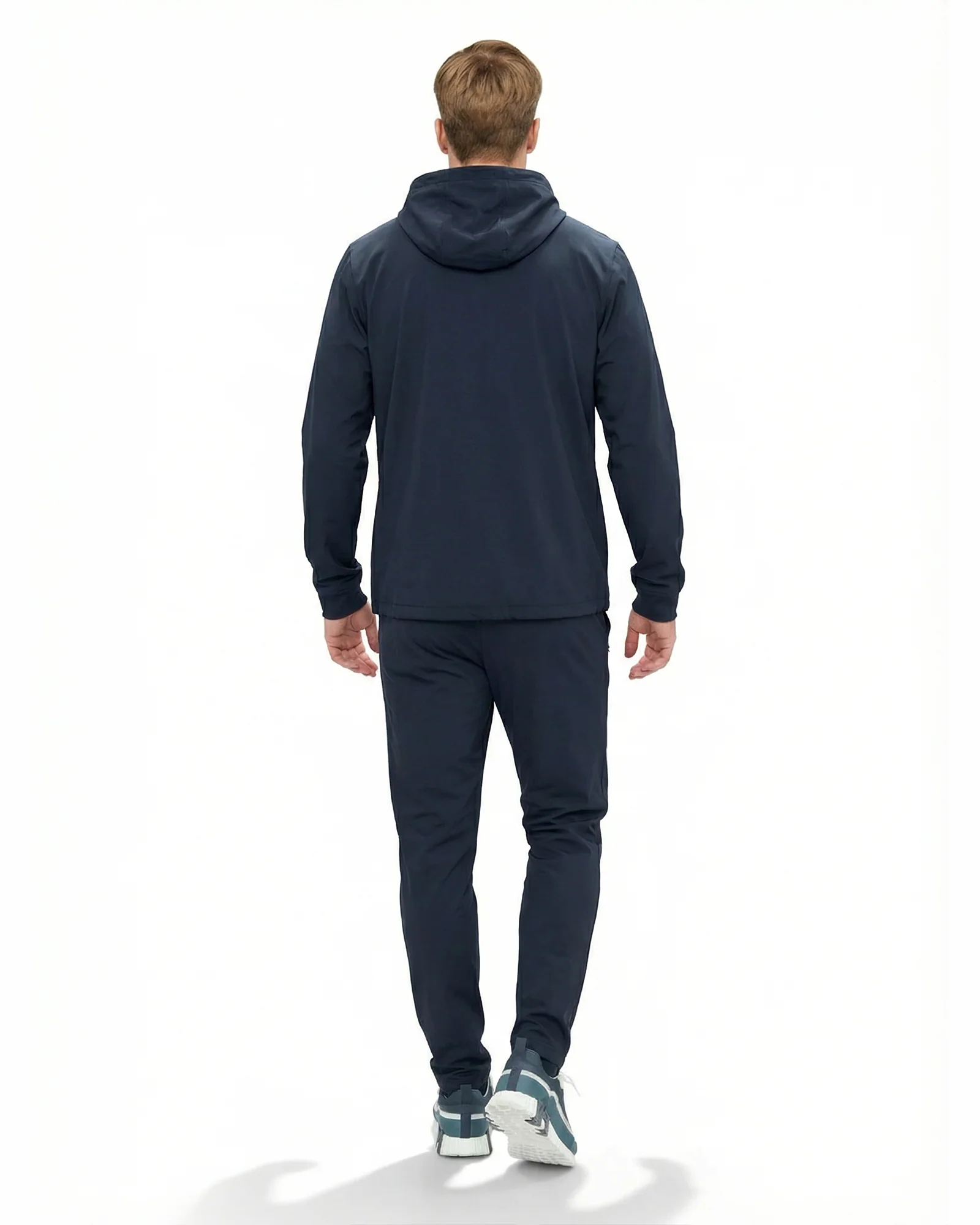 Luxe Hidden Zip Jacket - Navy - Image 4
