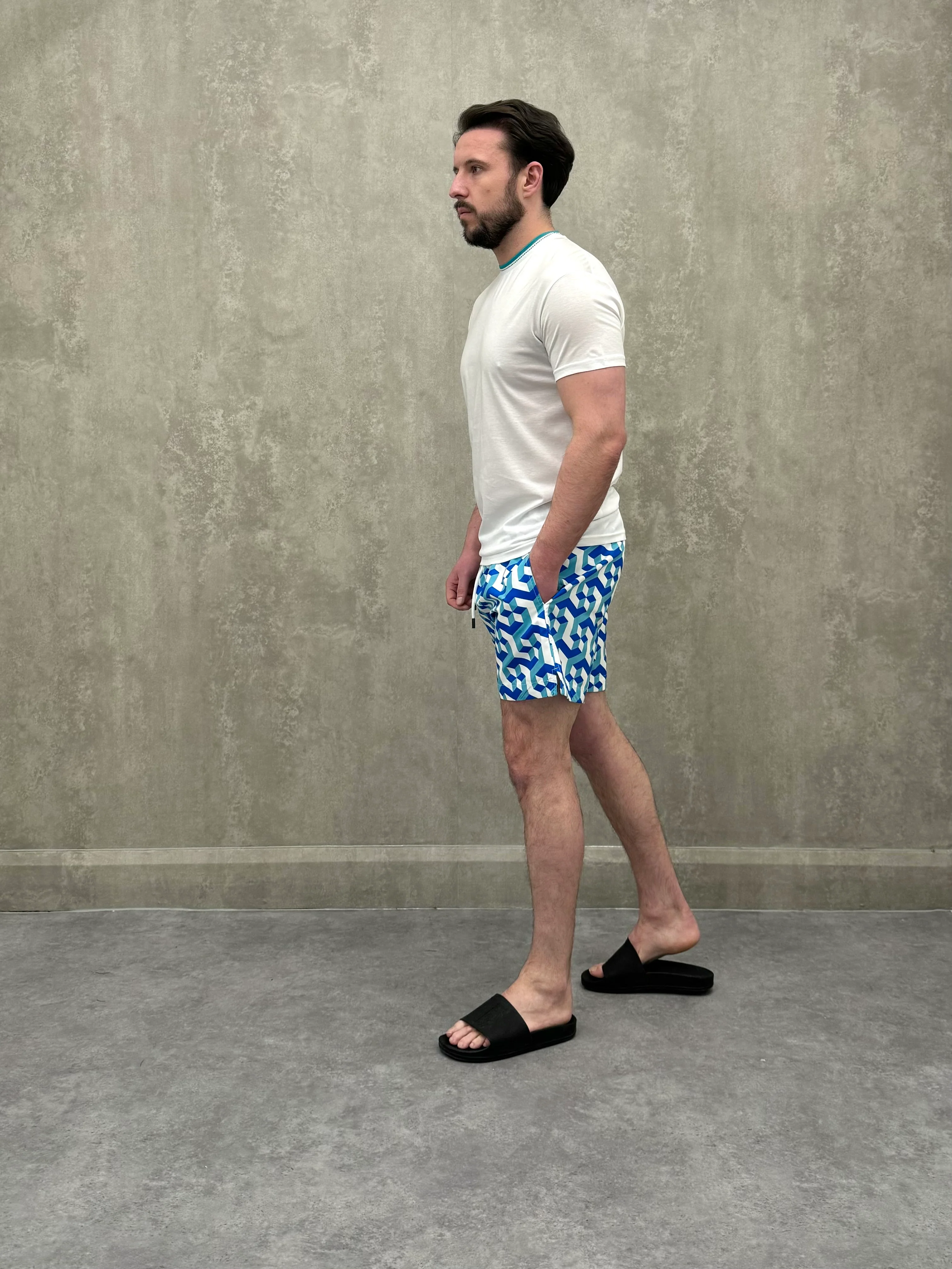 LCTB: Zig Zag Luxury T - White X Aqua - Image 6